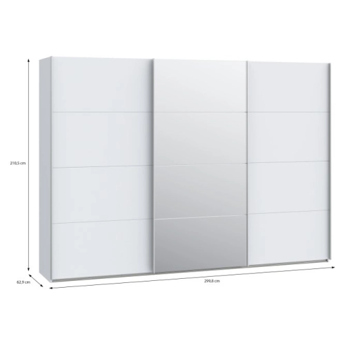 Szafa ubraniowa Biała